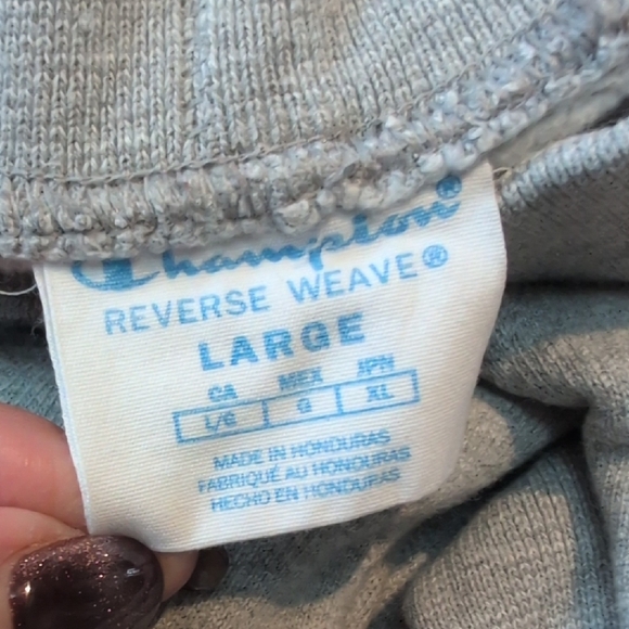 Champion Mens Light Gray Joggers with Logo - Picture 2 of 6